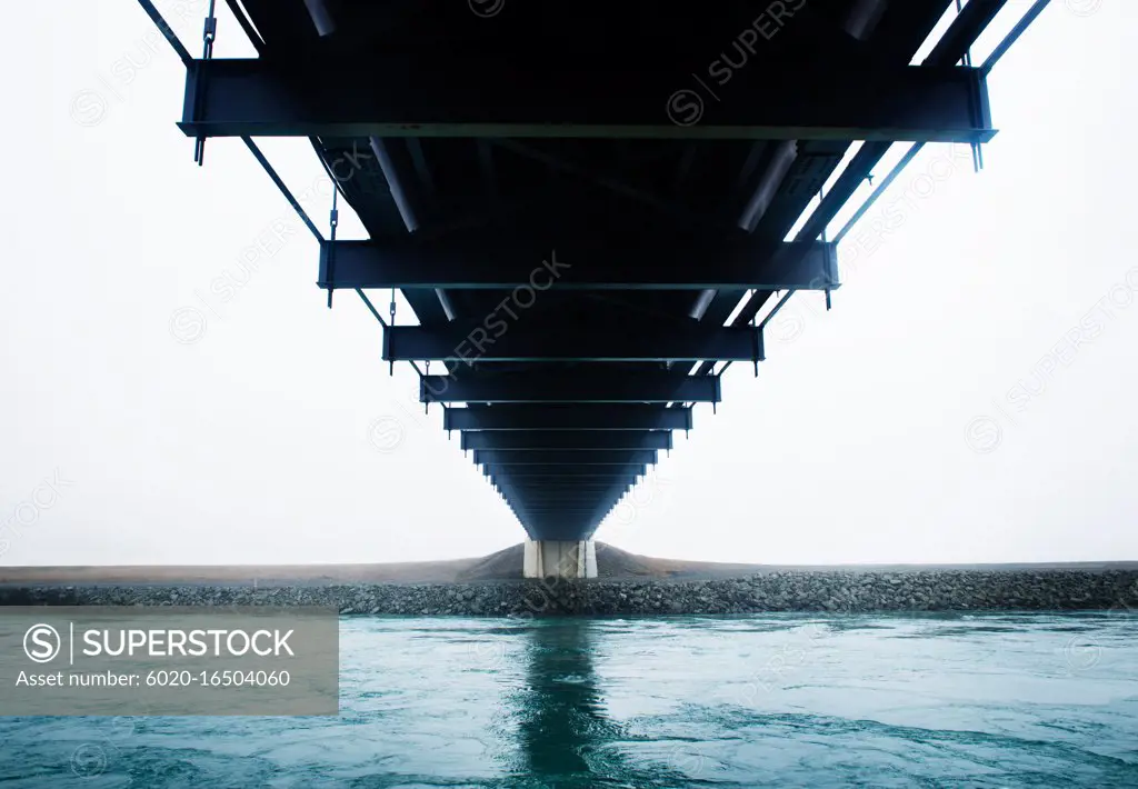 Bridge over glacier lagoon in jokulsarlon, jökulsarlon Iceland, Scandinavia, Europe