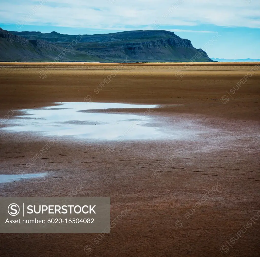 Raudisandur, Rauðasandur beach in the Western Fjords Iceland, Scandinavia, Iceland, Europe