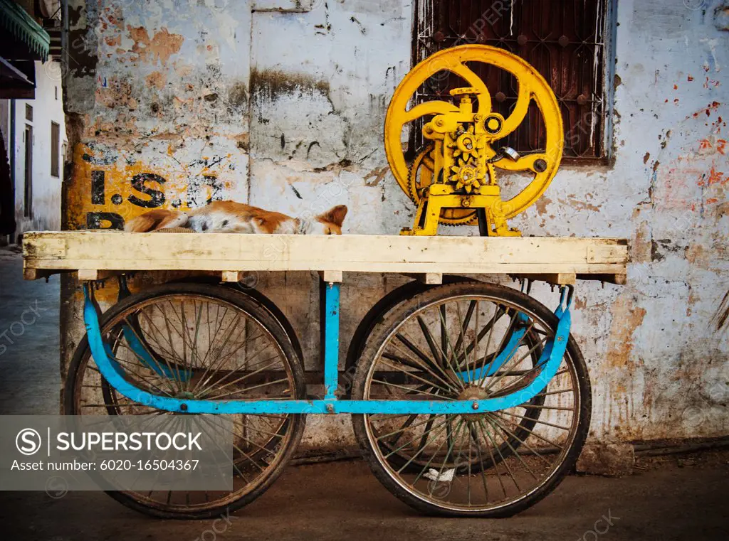 Old fashioned cart in Pushkar, India