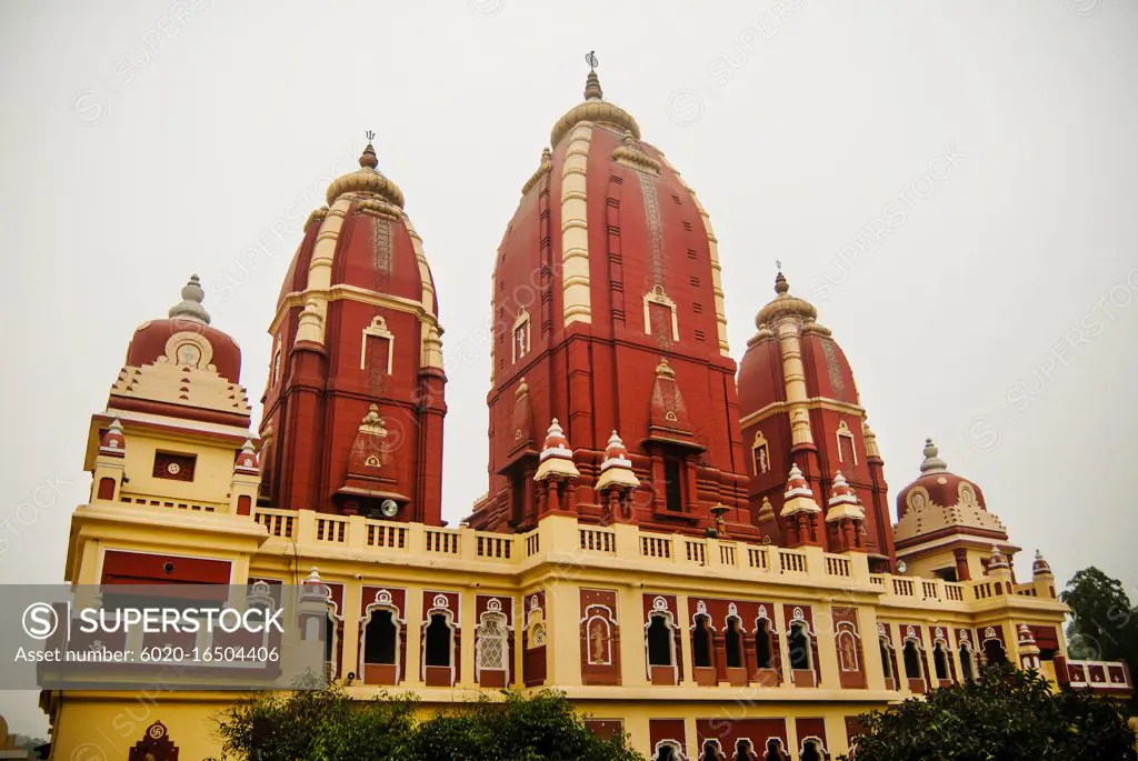 Architectural detail of Laxminarayan Temple, Delhi, India