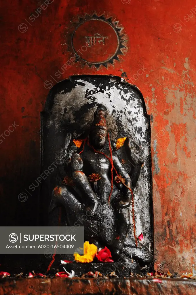 Hindu god statue, New Delhi, India