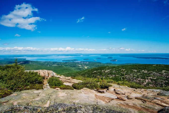 View from Cadillac mountain, Acadia National Park, Maine, United States