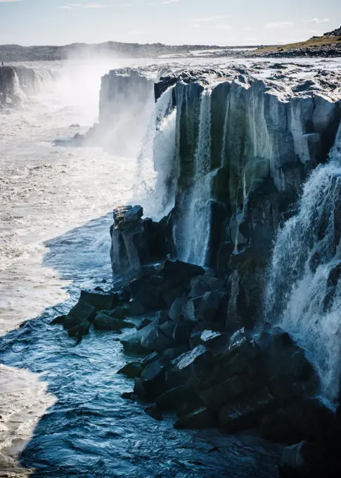 Dettifoss waterfall, Golden circle, Iceland, Scandinavia, Europe