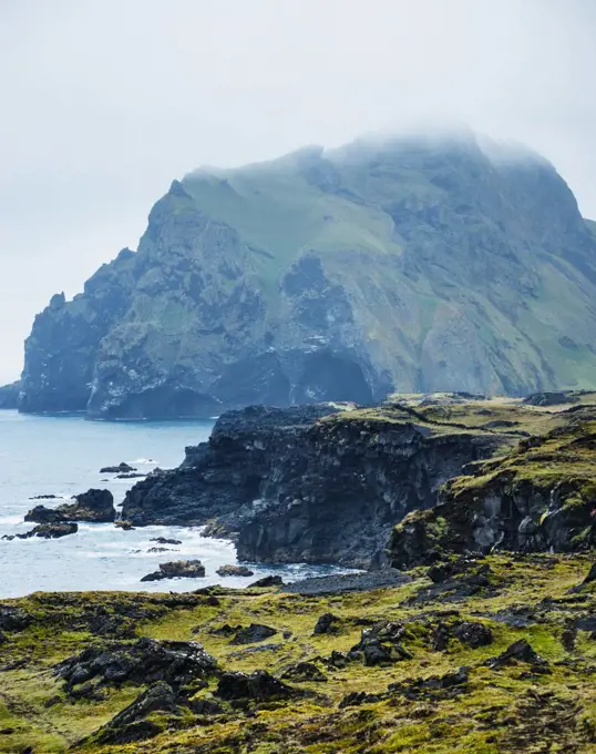 Coastline of Heimaey island, Westman islands, Iceland