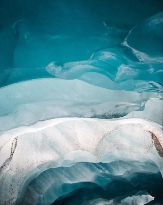 Ice caves of Skaftafell national park, Vatnajökull, Southeast Iceland, Scandinavia, Europe