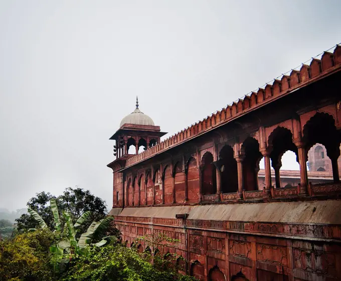 architectural detail of a mosque, Jama Masjid, Delhi, India