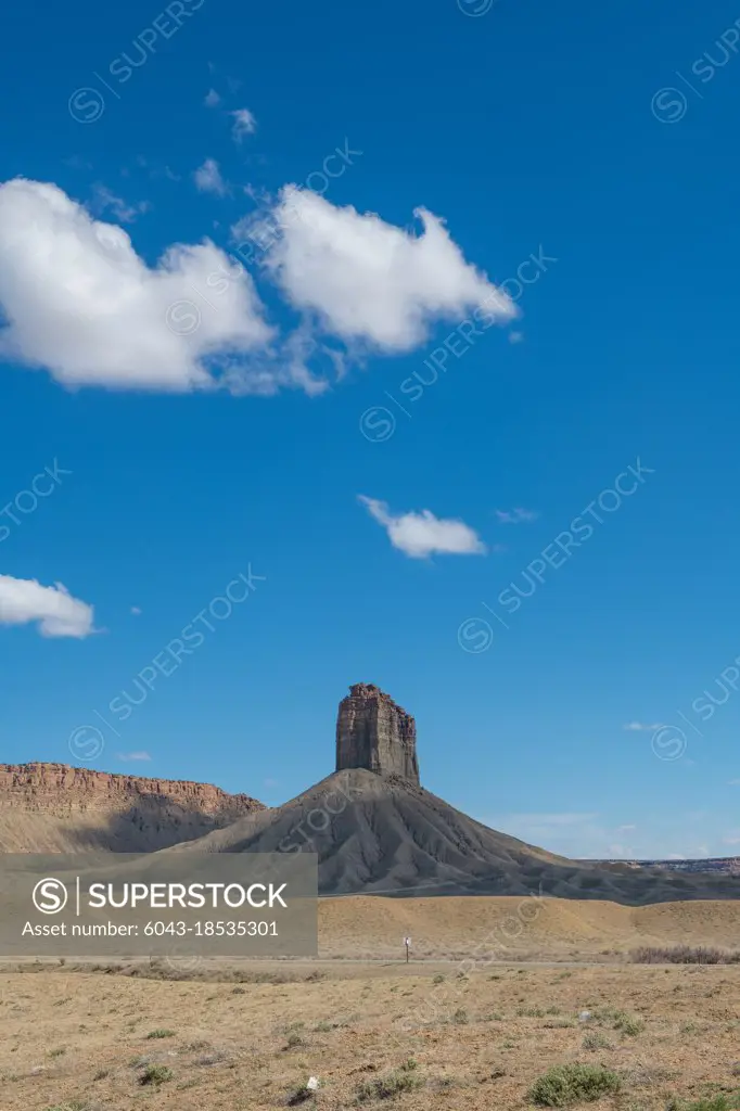 Rock formation in Utah desert