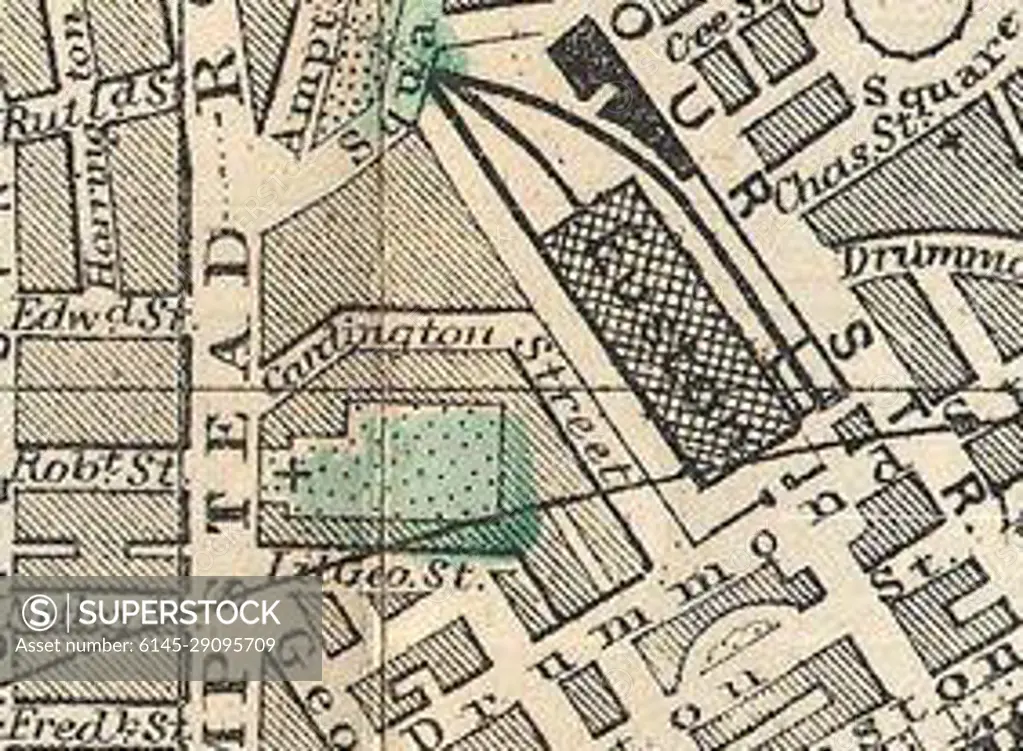 1890 Bacon Traveler's Pocket Map of London, England