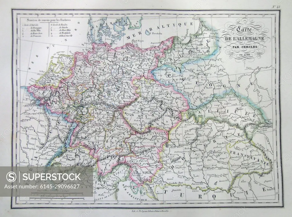 1837 Malte-Brun Map of Germany