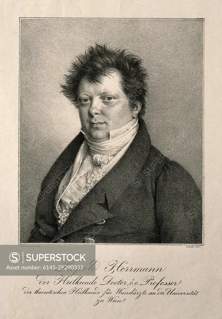 Franz Leopold Hermann. Lithograph by F. J. G. Leider, 1826.
