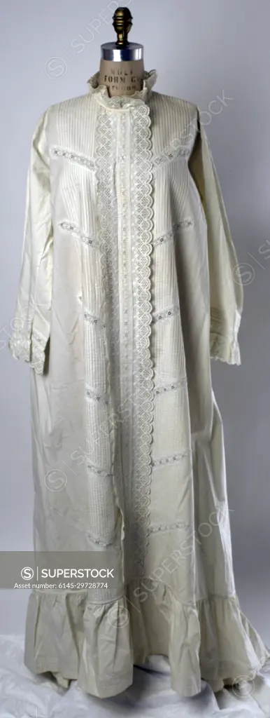 Nightgown 1870s American. Nightgown 109212 - SuperStock