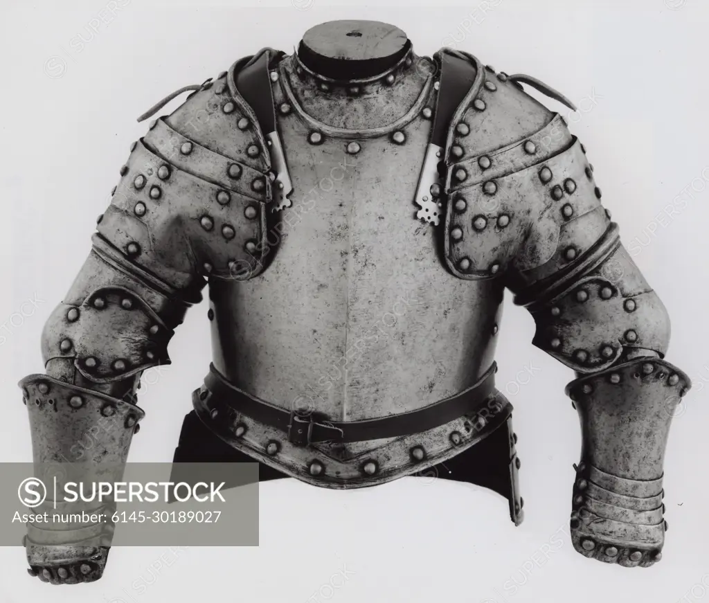 Boy's Armor 1675-1700 France. Steel, brass, and leather . - SuperStock