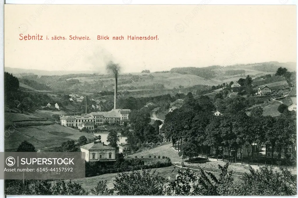 View to HainersdorfSebnitz. View to Hainersdorf