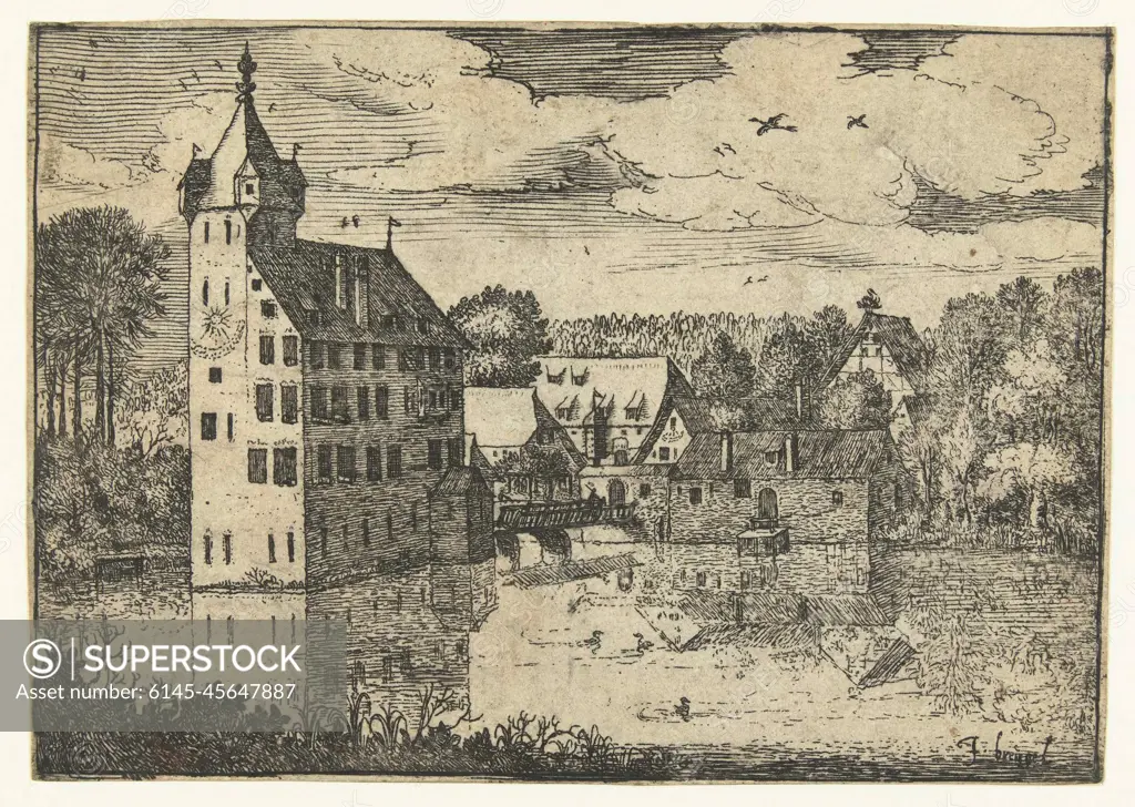 Unterburg castle in Nürnberg or Dinterburg Castle near Nürnberg; The castle.