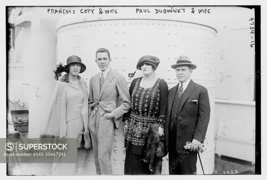 Francois Coty & wife, Paul Dubonnet & wife