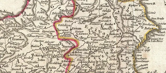 Persian and Ottoman Armenia. 1753 Vaugondy Map