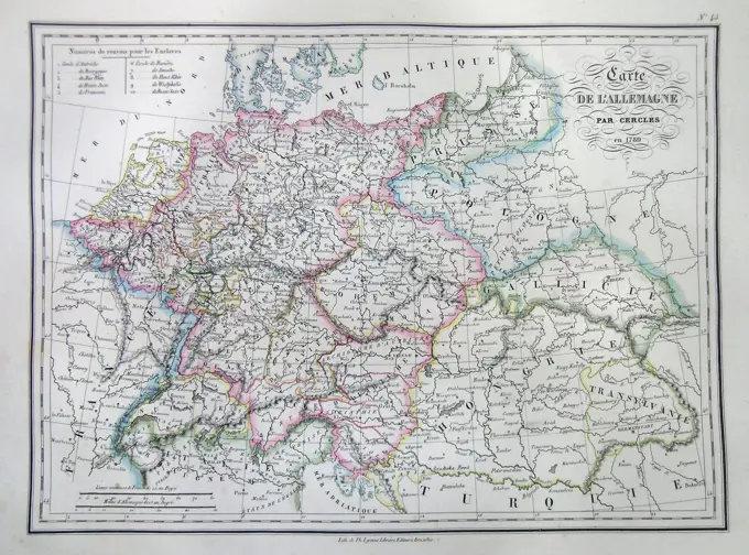 1837 Malte-Brun Map of Germany