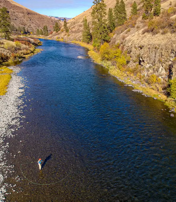 The Grande Ronde River in Oregon is a pleasure to fly fish.