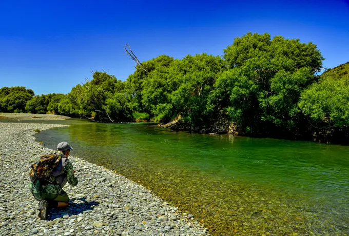 The Oreti River in N.Z. is famous for it's fly fishing.