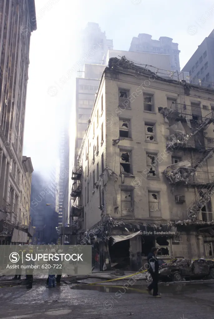 World Trade Center Attack Aftermath September 2001 New York City, USA 