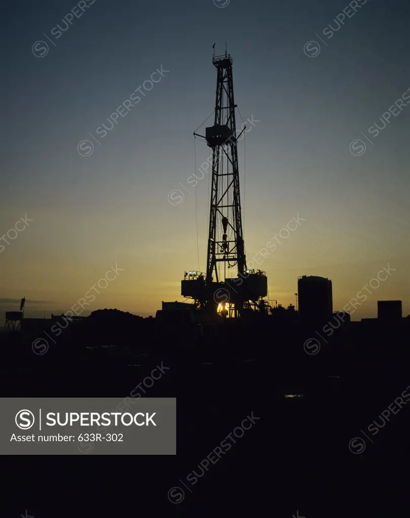 Oil exploration rig, Scotland