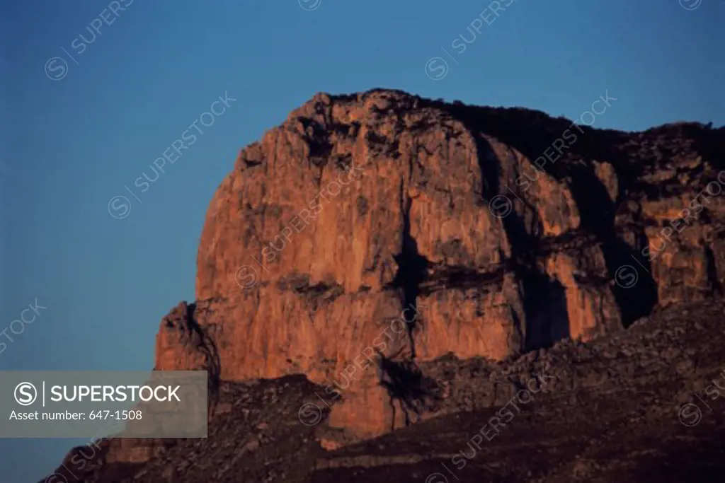 Low angle view of a mountain, Guadalupe Mountains National Park, Texas, USA