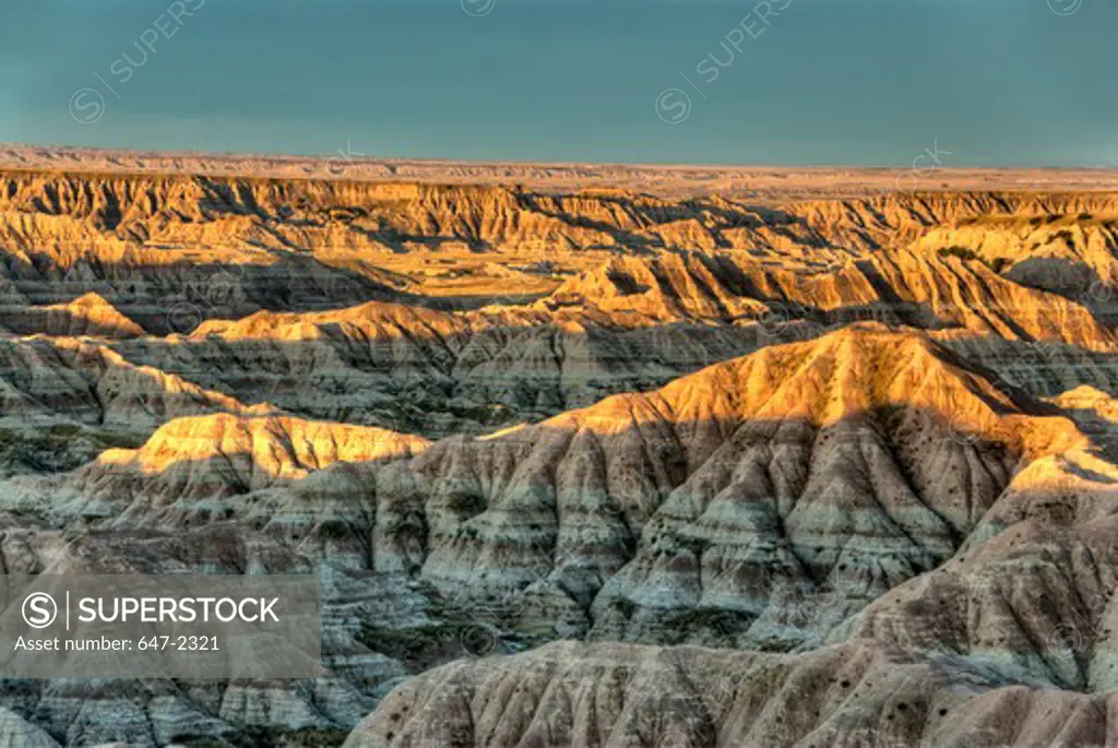 USA, South Dakota, Badlands National Park, Rock Formations