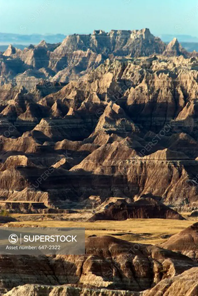 USA, South Dakota, Badlands National Park, Rock Formations