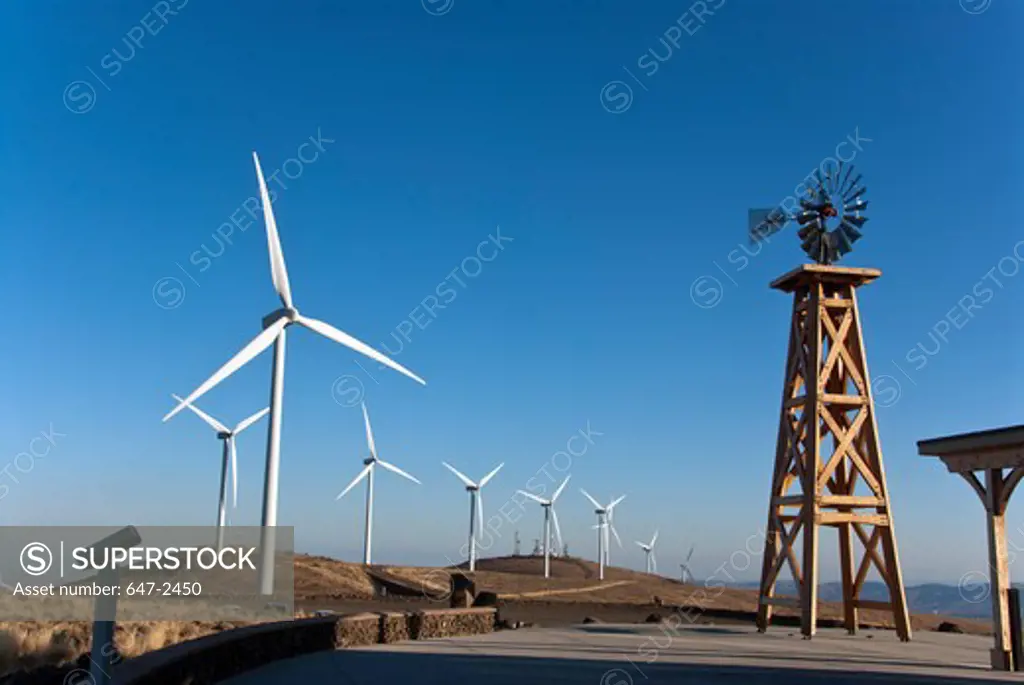 Windmill turbines at Wild Horse Wind Facility.