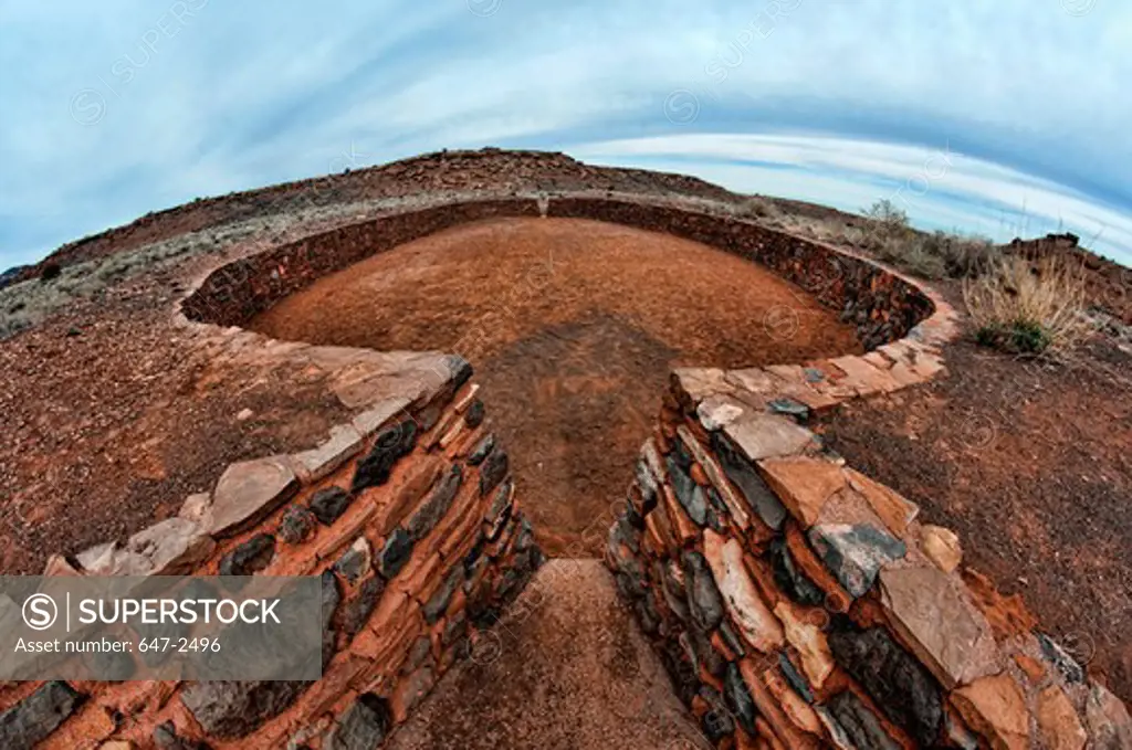 USA, Arizona, Wupatki National Monument, Old ruins