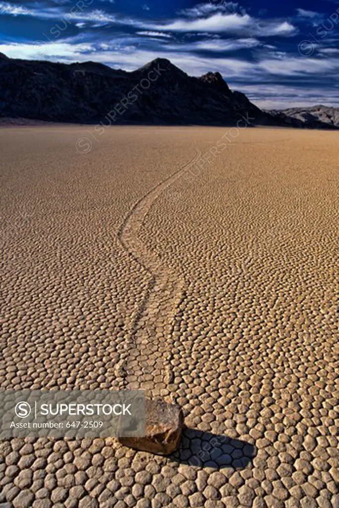 USA, California, Death Valley National Park, Valley Of Moving Rocks
