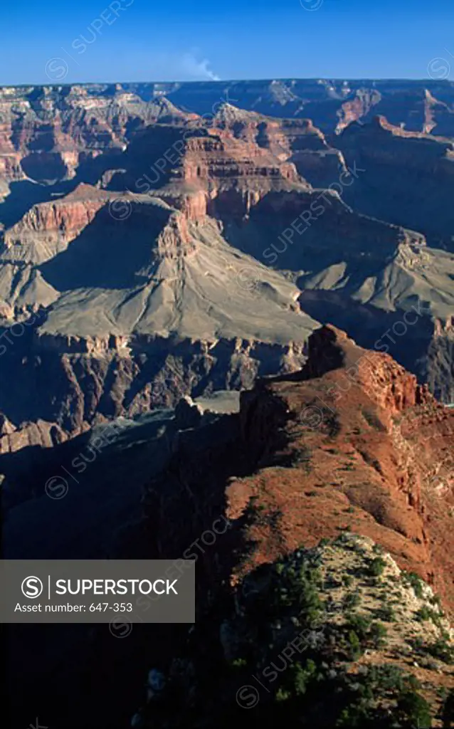 High angle view of mountains, Grand Canyon National Park, Arizona, USA
