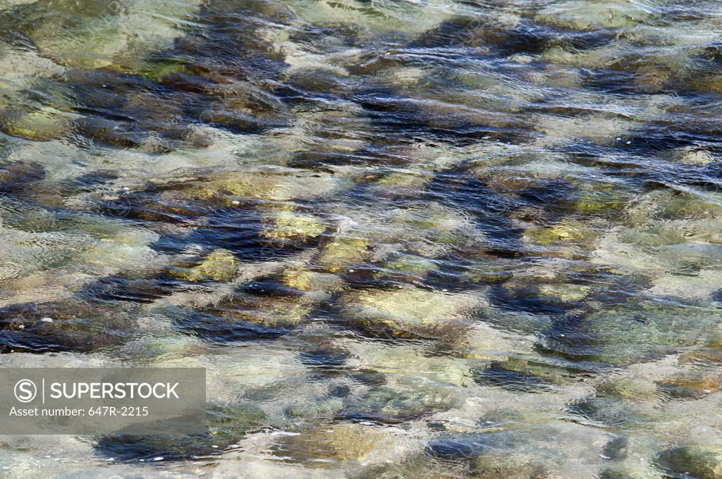 Mexico, Baja California Sur, Los Barriles, Rocks under water at beach