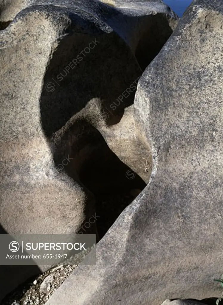 Close-up of a rock formation