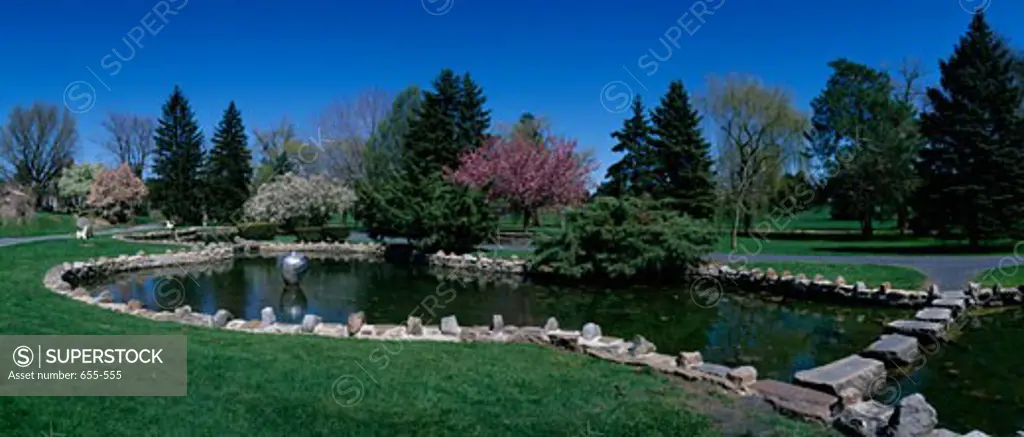 Pond in a park, Lehigh Parkway, Allentown, Pennsylvania, USA