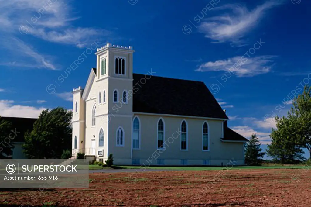 Facade of a church, St. John's Presbyterian Church, New London, Prince Edward Island, Canada