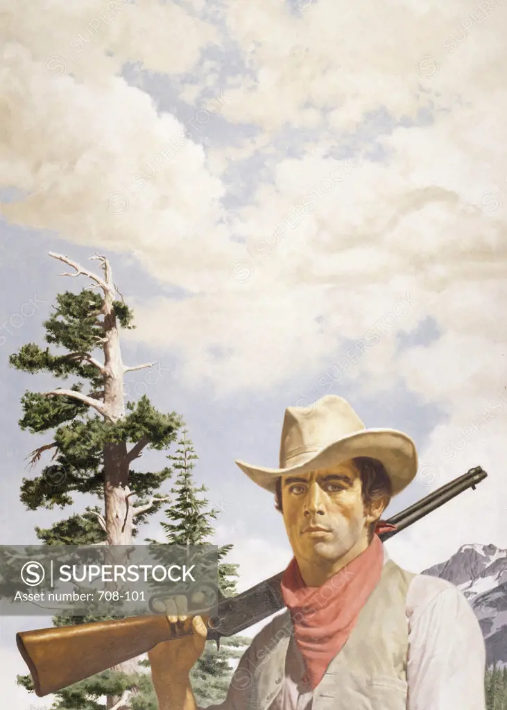 Cowboy with Rifle Stanley Borack (b.1927 American)