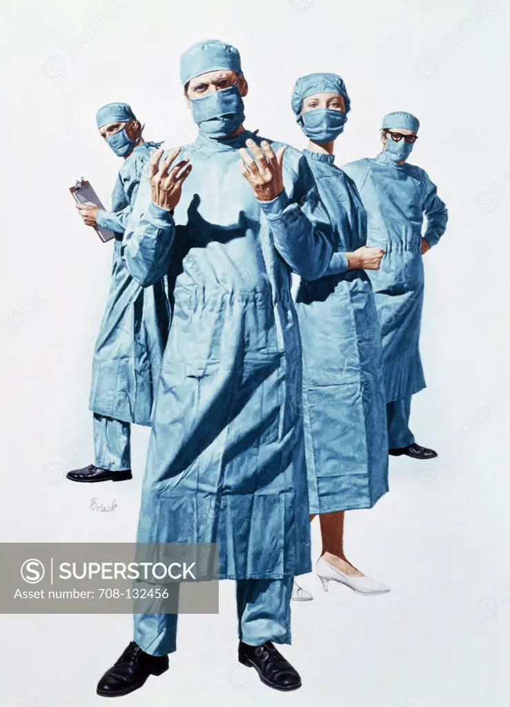Surgeons by Stanley Borack, 20th century