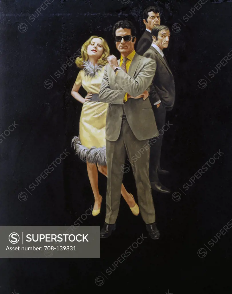 Gangsters and woman by Stanley Borack, 20th century