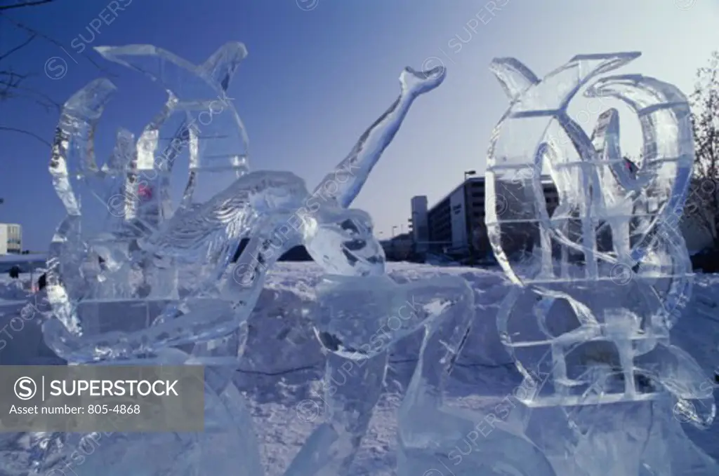 Ice Sculpture Anchorage Alaska USA