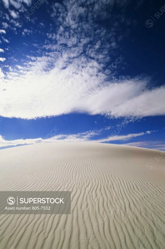 Sand dunes in a desert, White Sands National Monument, New Mexico, USA