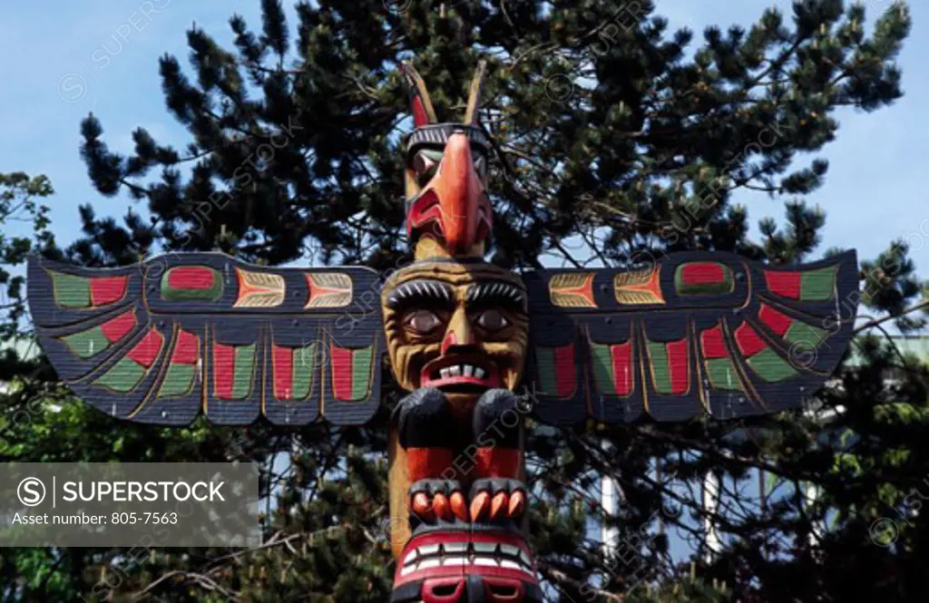 Totem Pole Thunderbird Park Victoria, British Columbia, Canada
