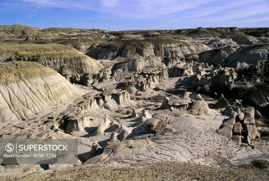 Rock formations at Bisti Wilderness Area, New Mexico, USA