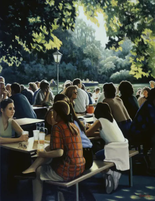 Summertime Dale Kennington (20th C./American) Oil on canvas