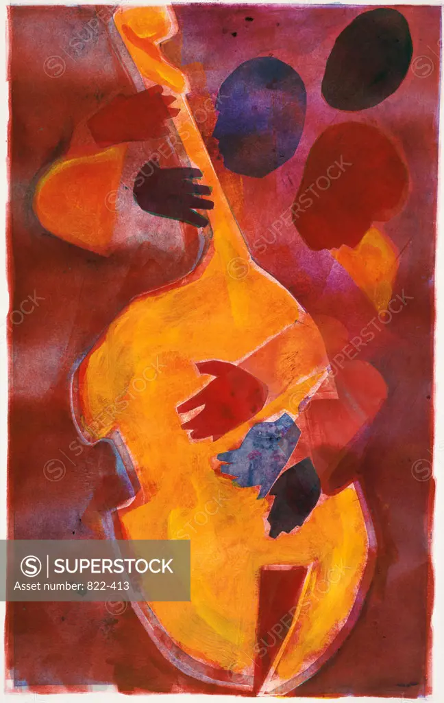 Double Bass, Triple Head 1995 Gil Mayers (b.1947/American) Mixed Media Private Collection