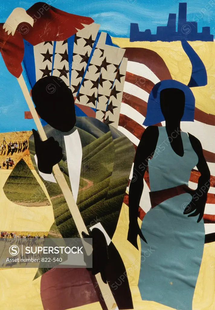 Freedom's Mission, 2005, Gil Mayers (b.1947/American), Collage