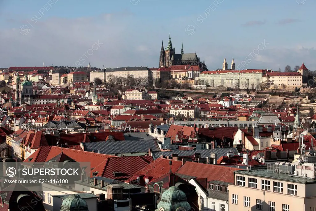 St. Vitus Cathedral and Prague Castle.