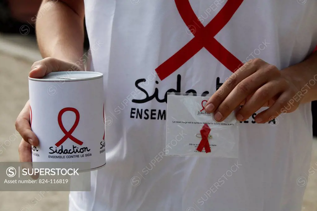 Fund raising for Sidaction AIDS organisation