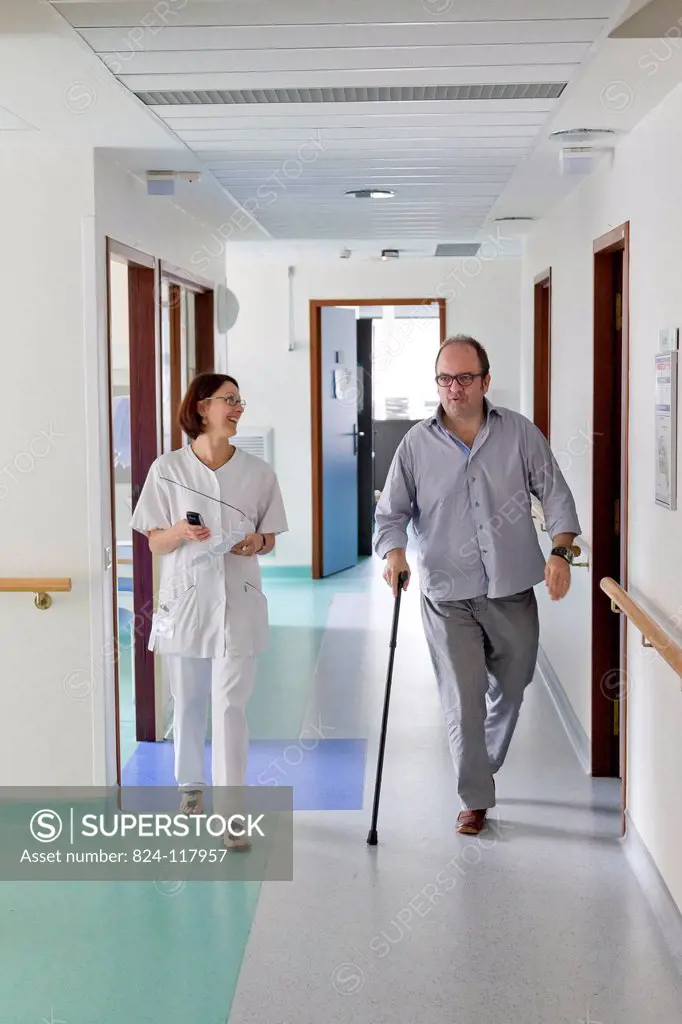 Clinical research in the GHICL. General neurology department at St Vincent de Paul hospital in Lille, France. A patient suffering from multiple sclero...
