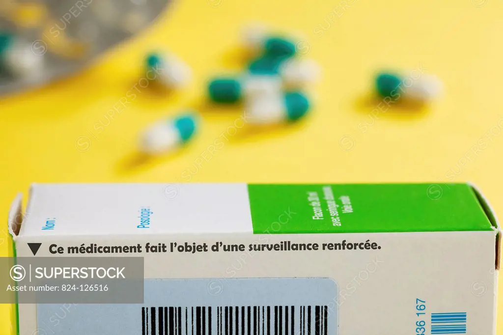 An inverted black triangle on medication indicates the need for heightened surveillance in the EU.